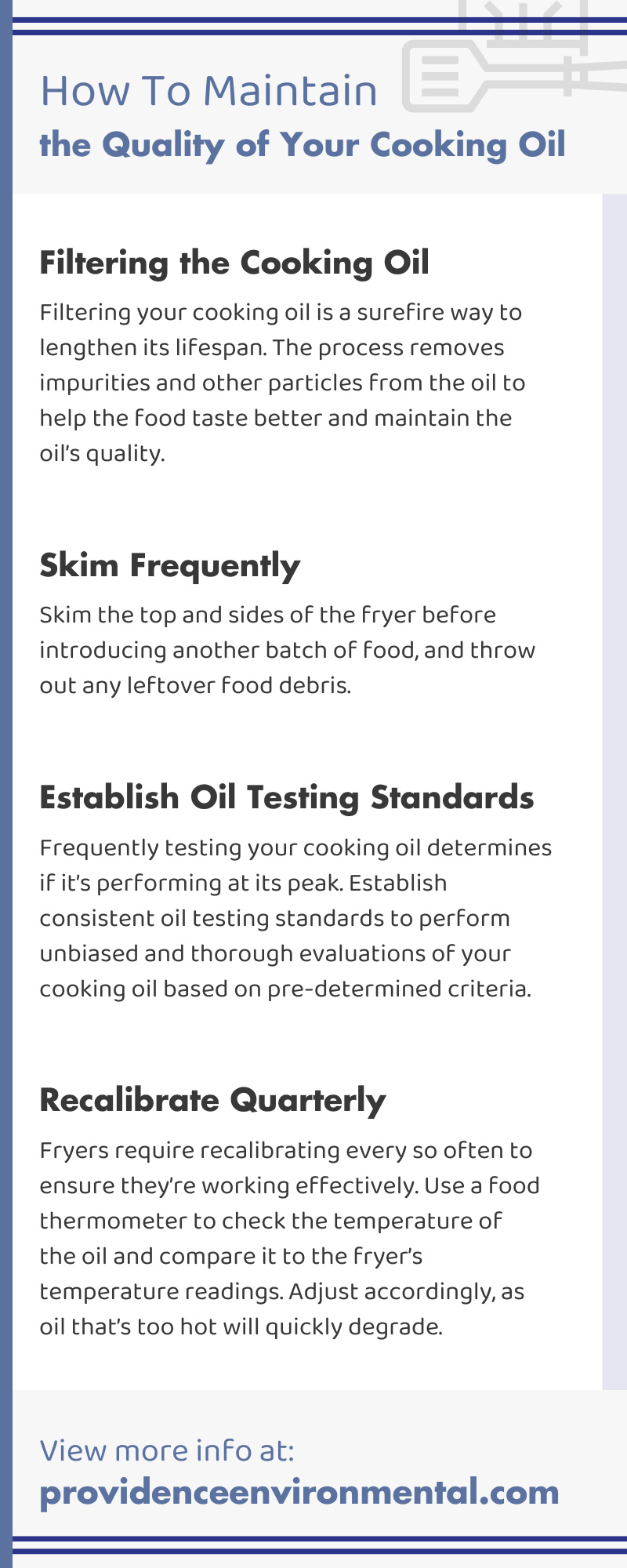 How To Maintain the Quality of Your Cooking Oil