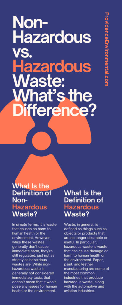 Non-Hazardous Vs. Hazardous Waste: What’s The Difference?